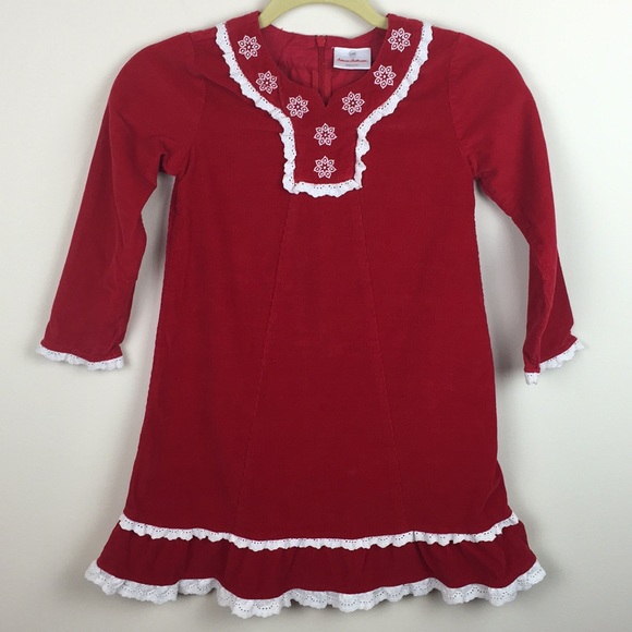 Hanna Andersson Other - Hanna Andersson - Ruffle Trim Corduroy Dress